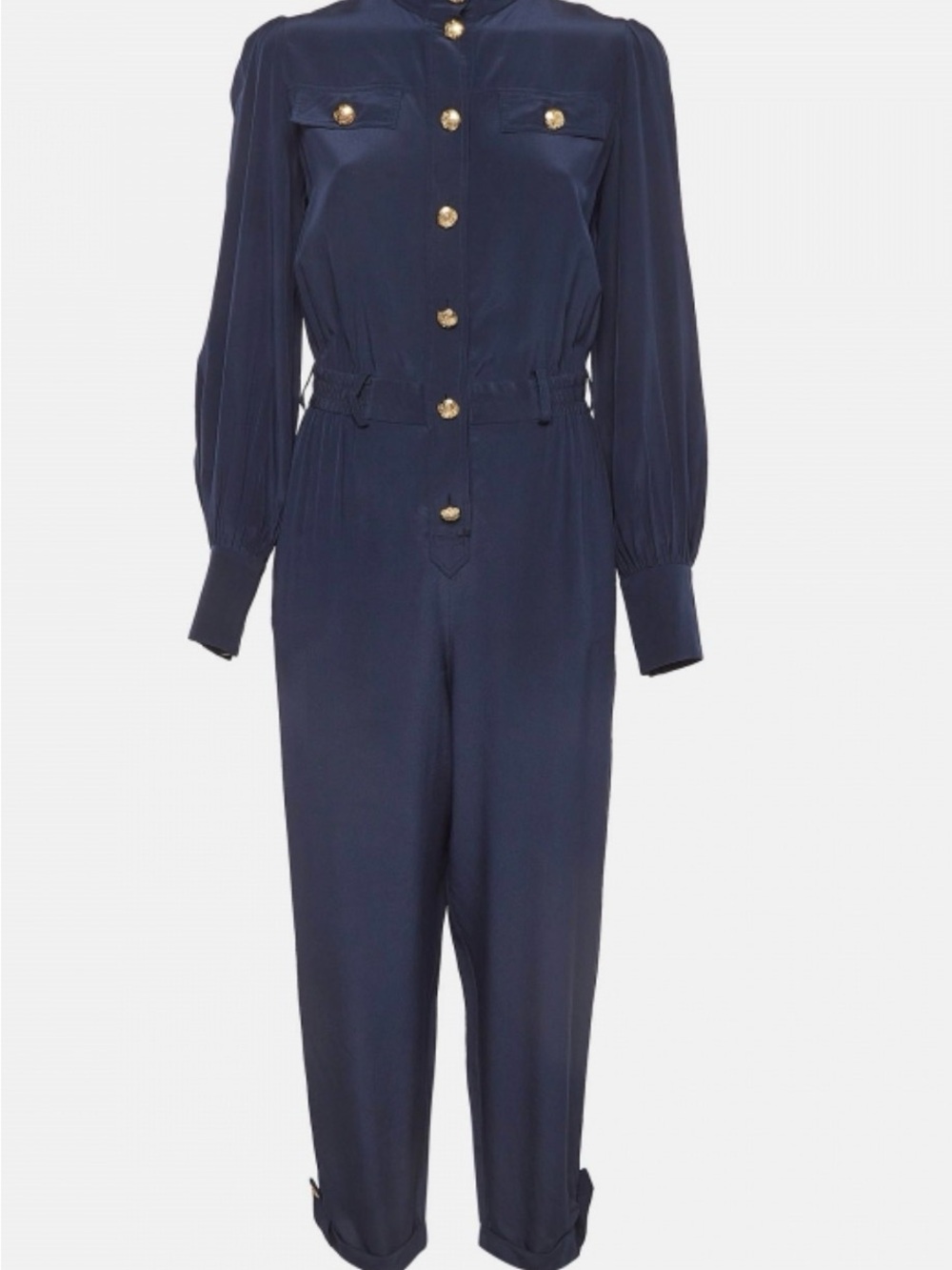Zimmermann Women's Navy Button-Front Jumpsuit